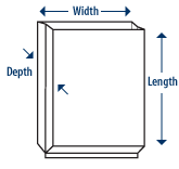 Gusseted Poly Pag Dimensions
